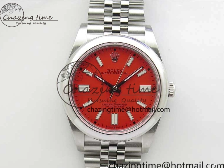 Bracelet Jubilee Dial SS A2813 Perpetual BP 41mm on Oyster Maker Best Red Edition 124300 0104